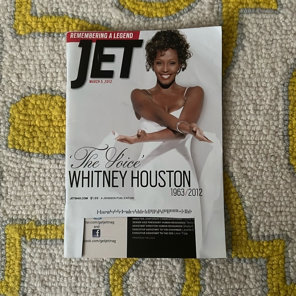 2012 JET Magazine Whitney Houston